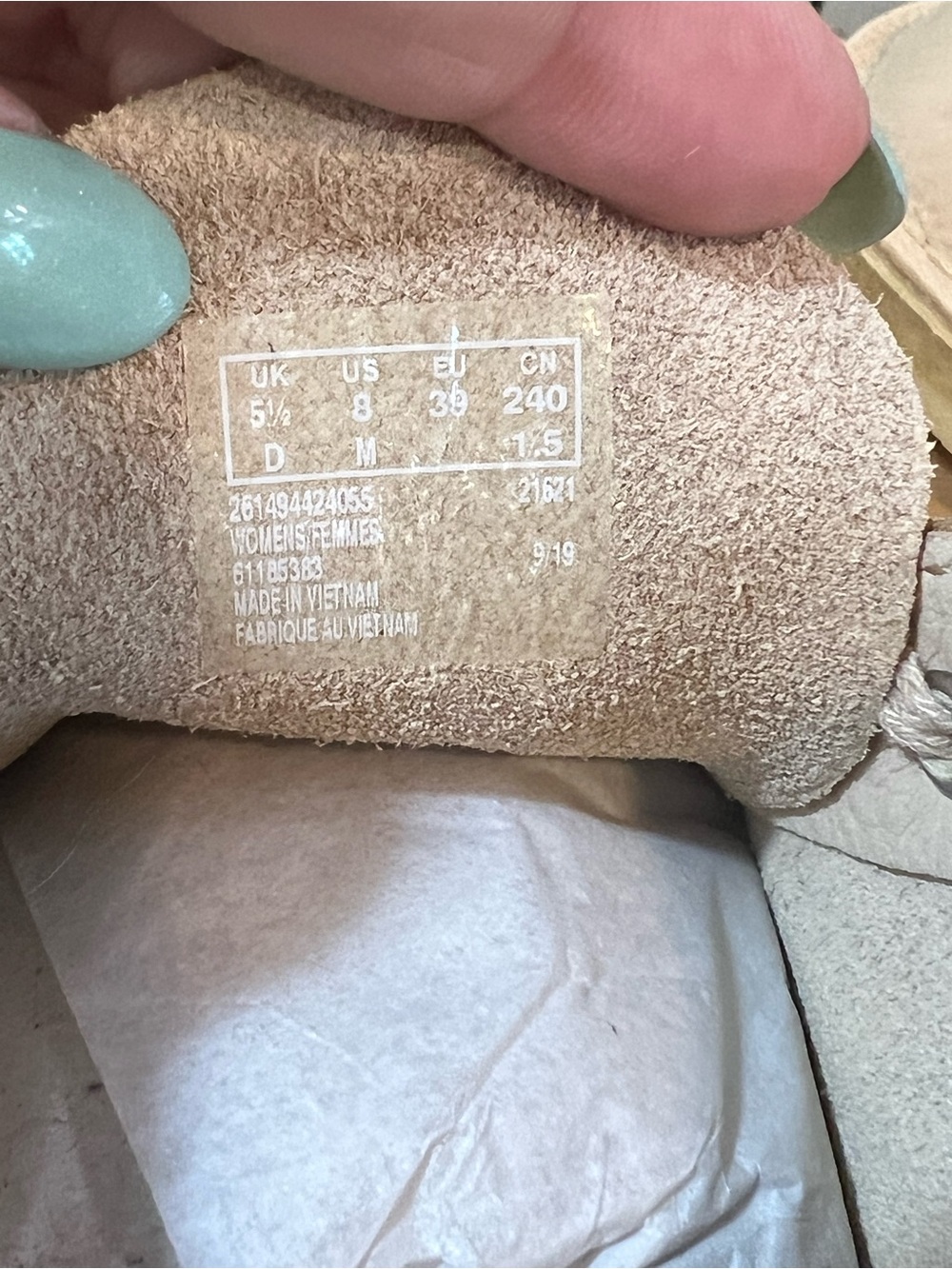 Clarks Originals Desert Boot Women’s Wheat Nubuck Leather Chukka Ankle Boots 8 - Picture 10 of 12